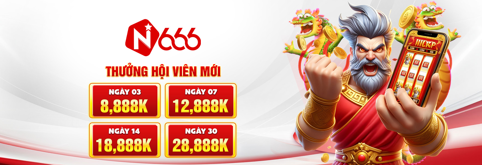 n666 thưởng nạp hội viên mới